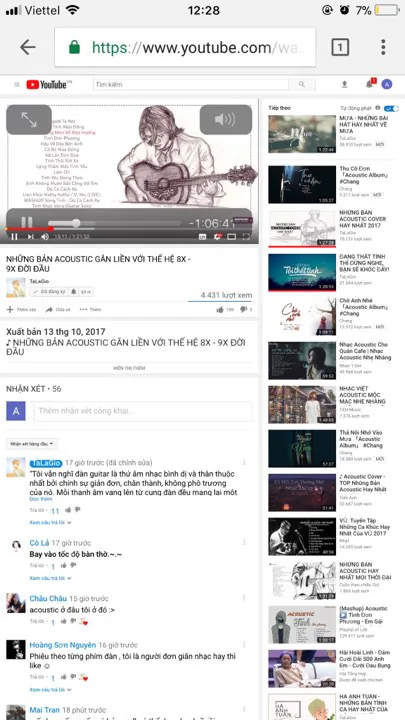 Hướng dẫn cách nghe nhạc trên Youtube trong khi tắt màn hình iOS