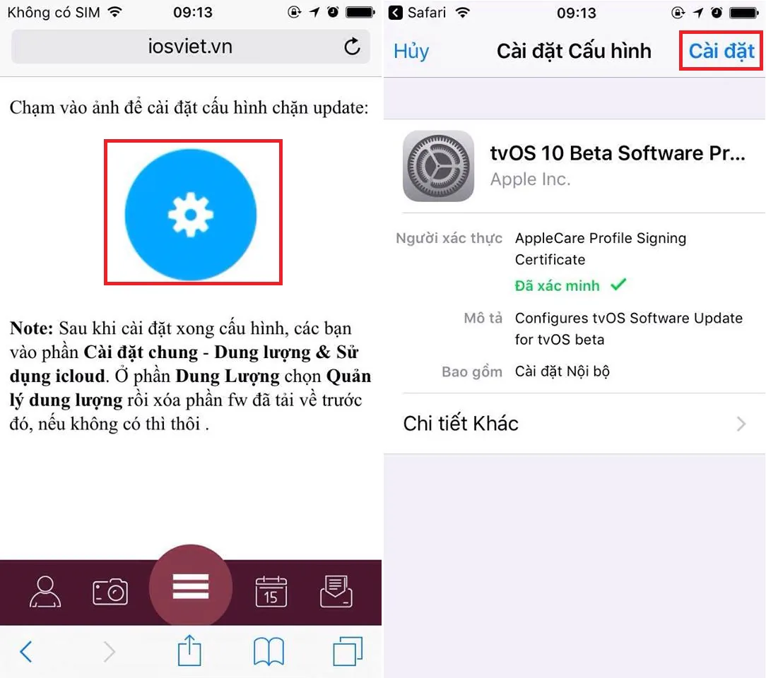 Cách xoá thông báo cập nhật iOS mới