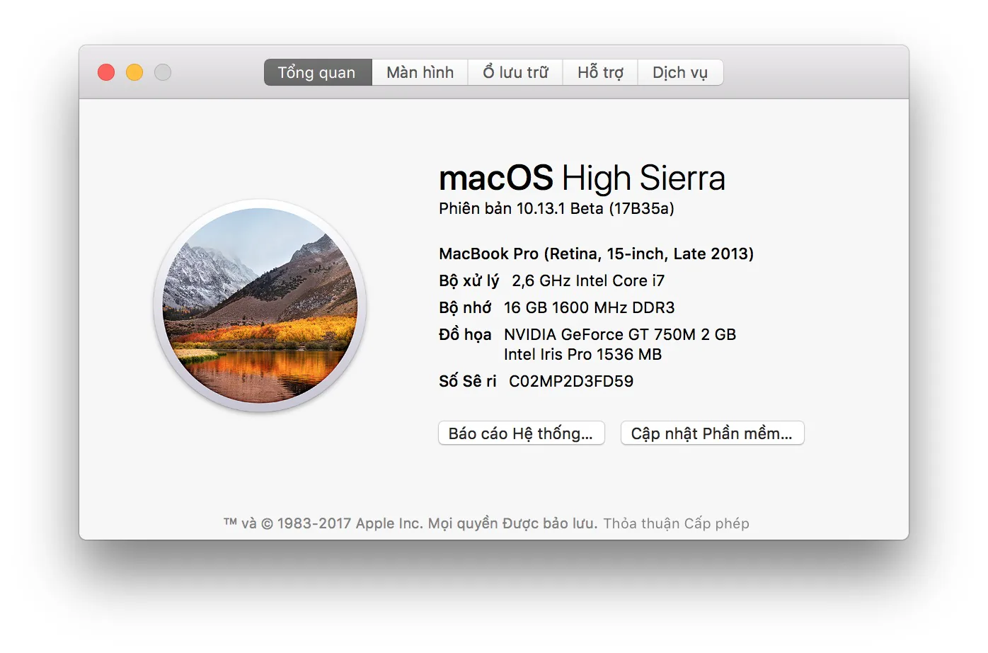 Tin vui, bộ gõ tiếng Việt mặc định trên macOS 10.13.1 Beta đã ổn định