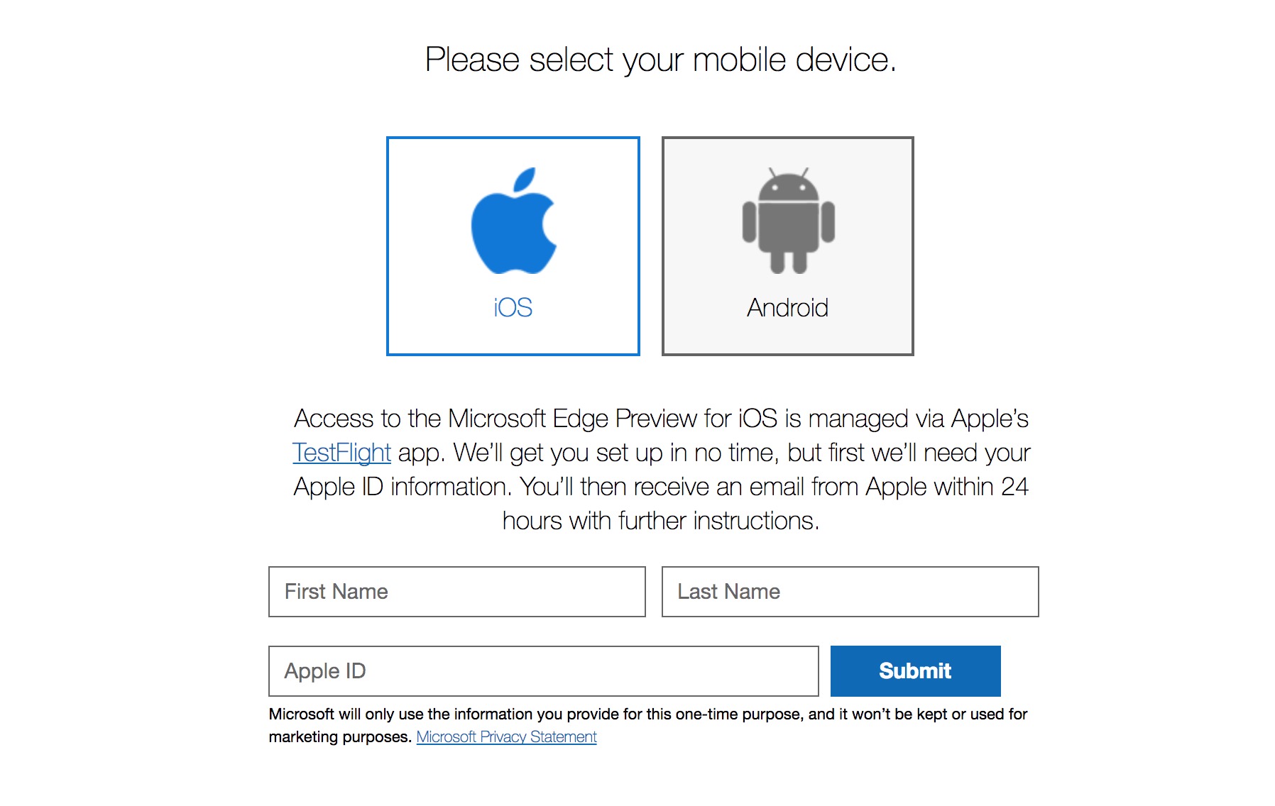 Microsoft Edge đã có bản thử nghiệm iOS và Android, có thể tải về dùng thử