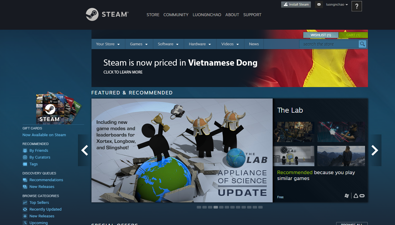 Sau tất cả, game trên Steam đã chính thức được định giá bằng tiền Việt Nam (VND)
