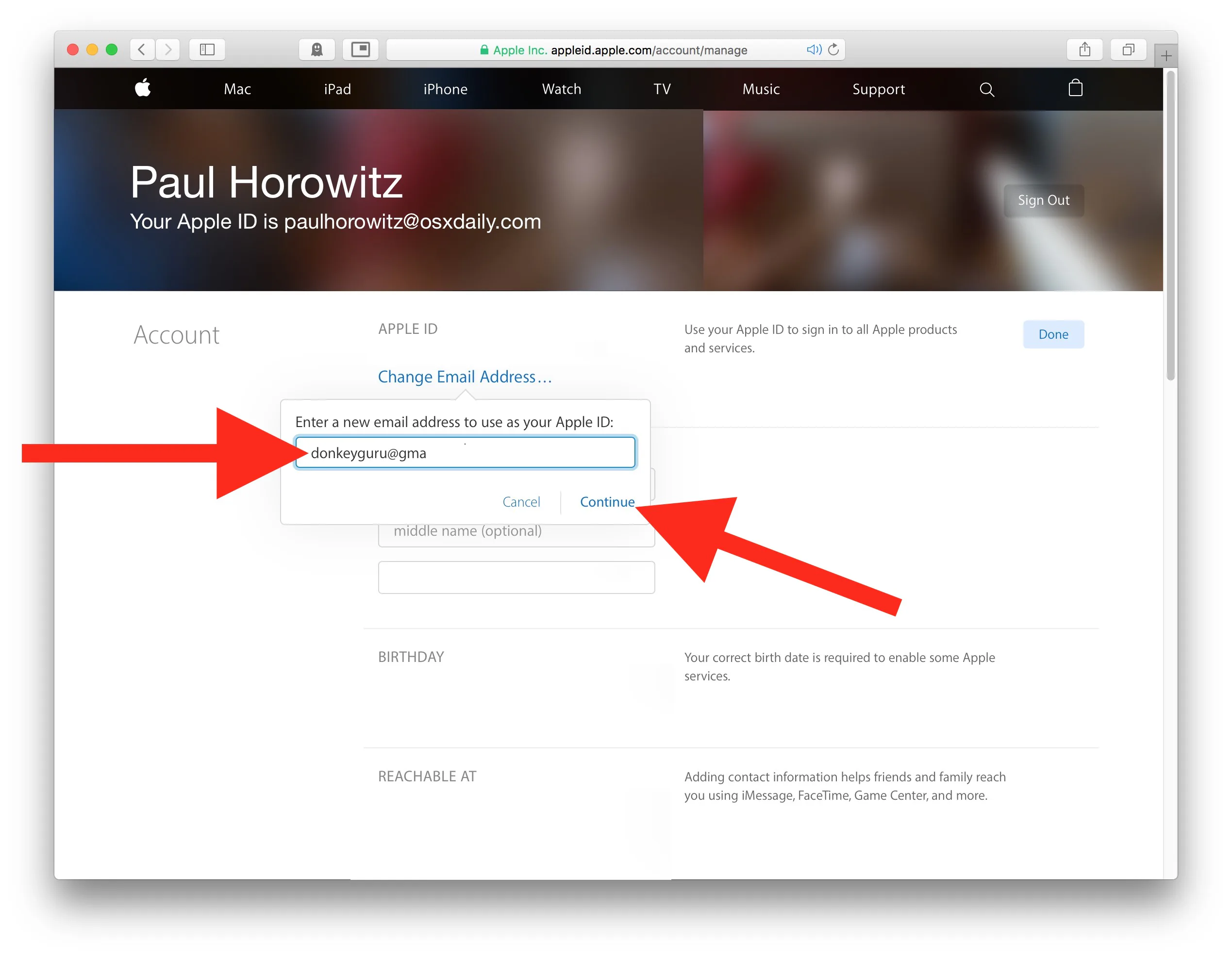 Cách đổi Apple ID từ email bên thứ ba thành email Apple
