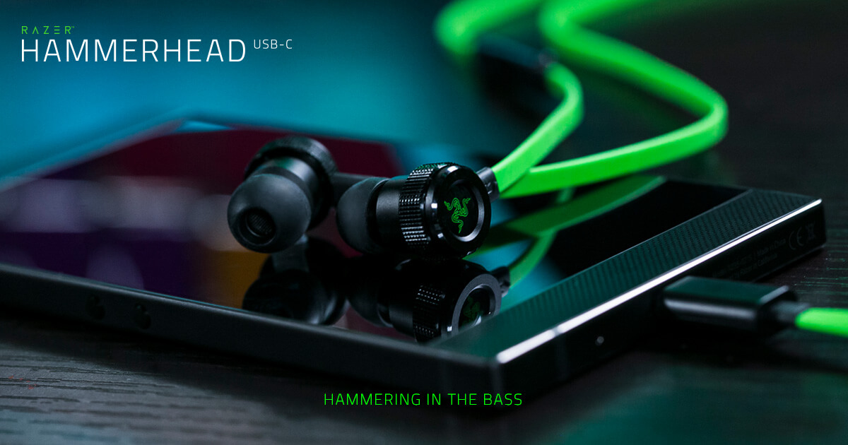 Razer giới thiệu tai nghe Hammerhead với chuẩn USB C dành cho Razer Phone