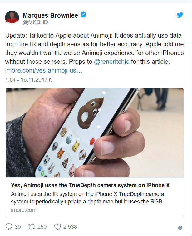 Apple cho biết tính năng Animoji có thể hoạt động với iPhone 8/8 Plus nhưng trải nghiệm sẽ không bằng iPhone X