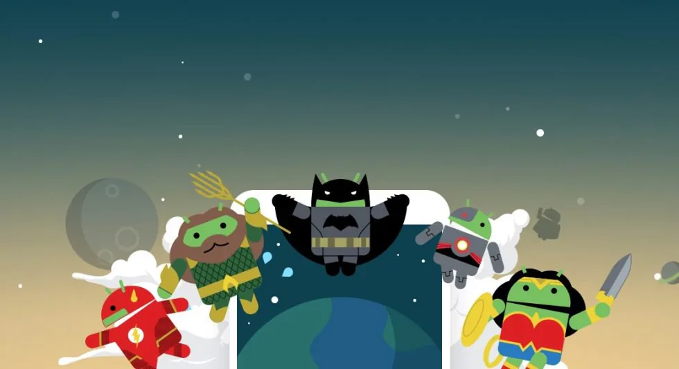 Google vừa cho ra mắt bộ hình nền mang phong cách Justice League cho Android