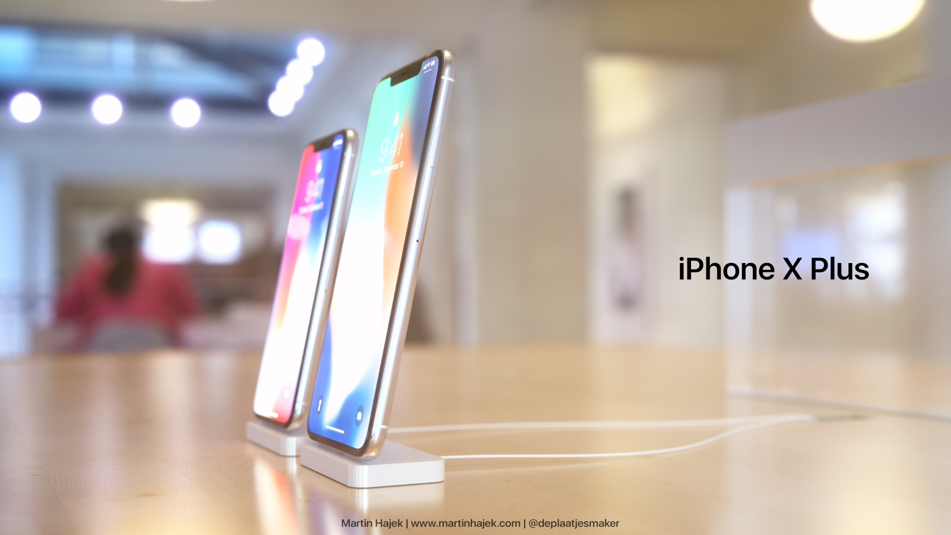 Hình ảnh render mới nhất của iPhone X Plus 6.7-inch
