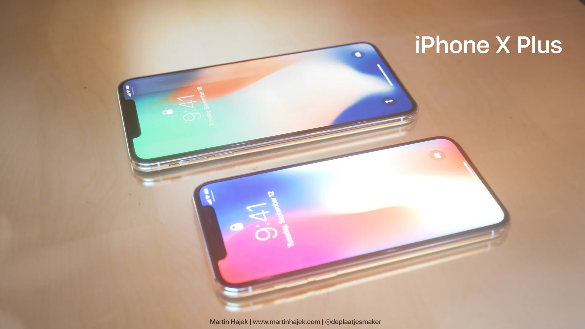 Hình ảnh render mới nhất của iPhone X Plus 6.7-inch
