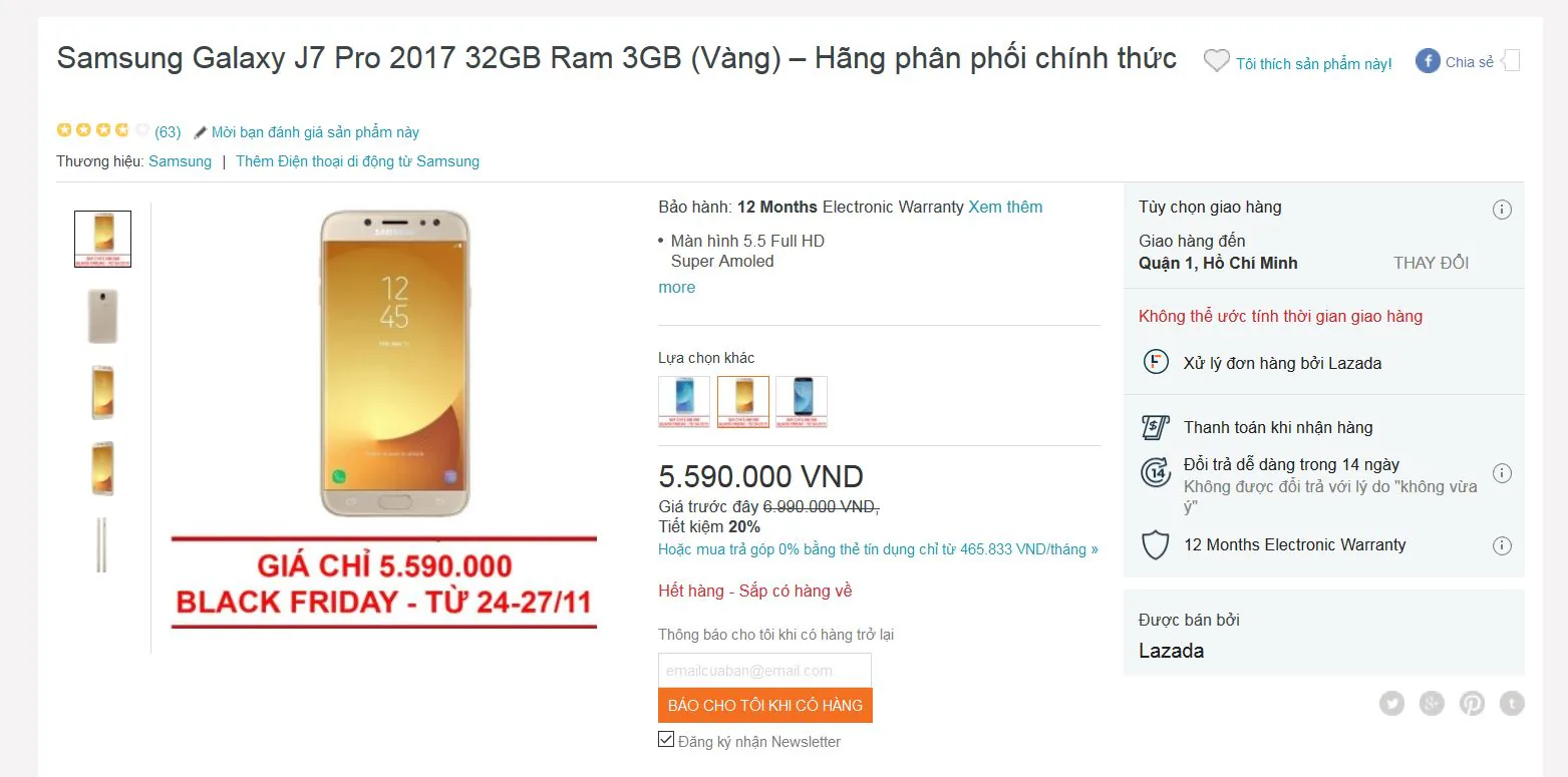 Tổng hợp tin tức khuyến mãi dịp Black Friday