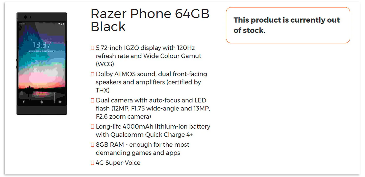 Razer Phone chiếc điện thoại chuyên game dành cho những tín đồ trung thành
