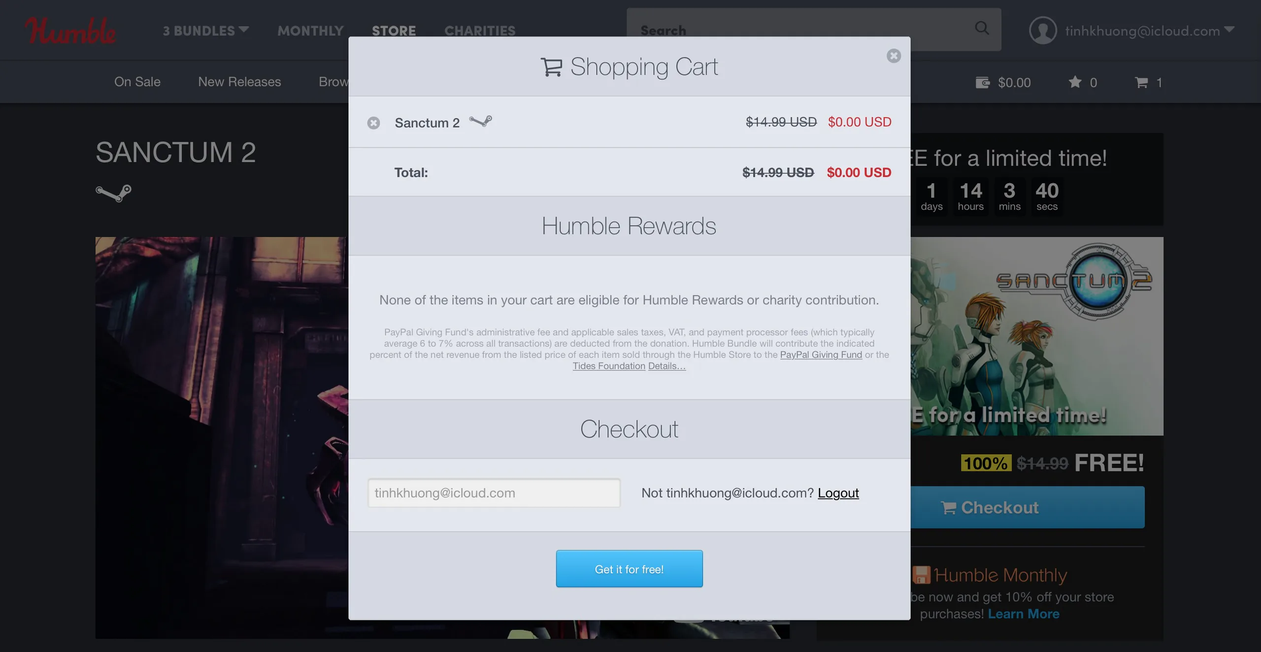 Sanctum 2 giá $15 đang được tặng miễn phí từ Humble Bundle