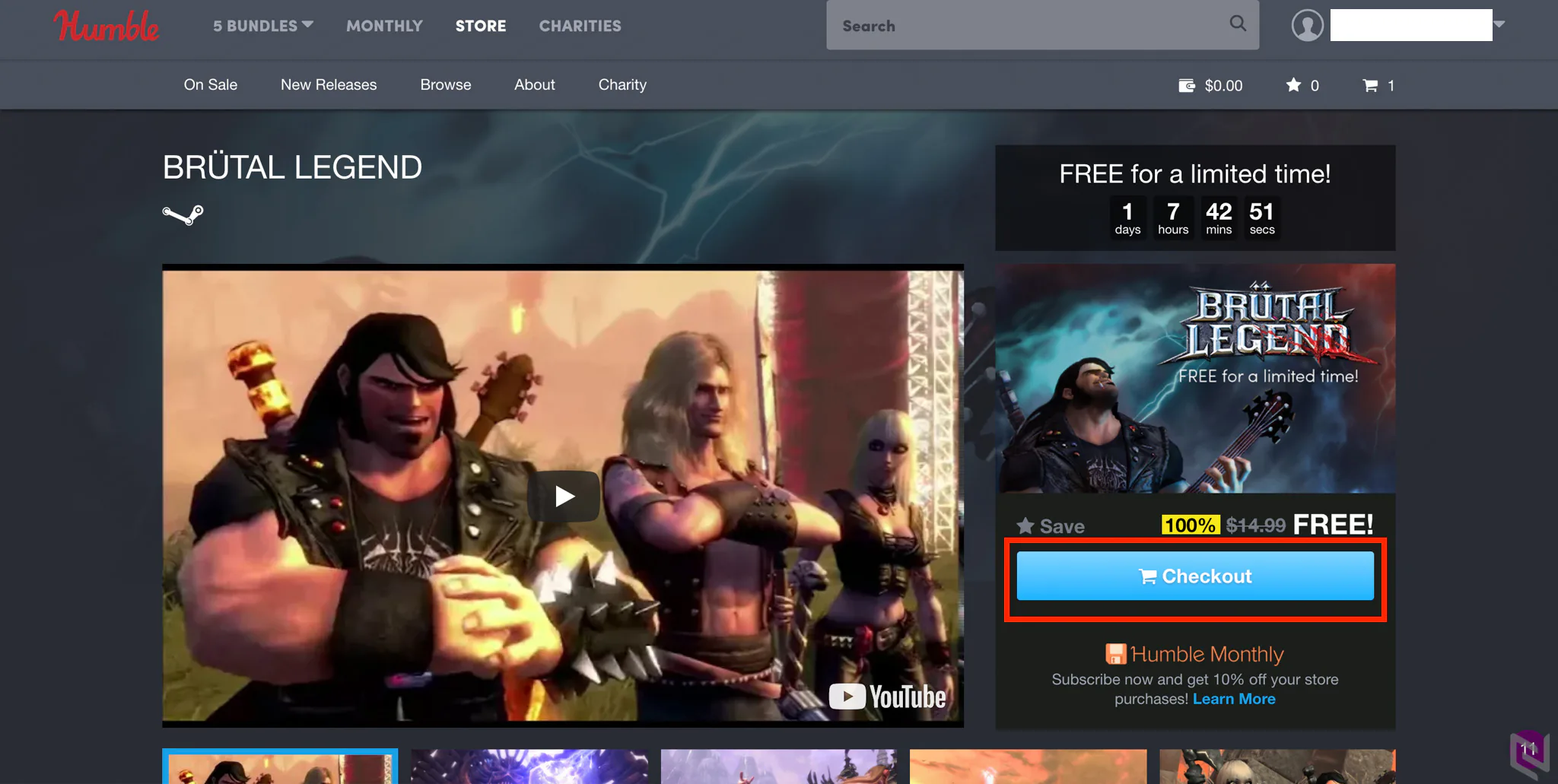 Mời tải về BRÜTAL LEGEND tựa game bản quyền hiện đang miễn phí trong thời gian ngắn