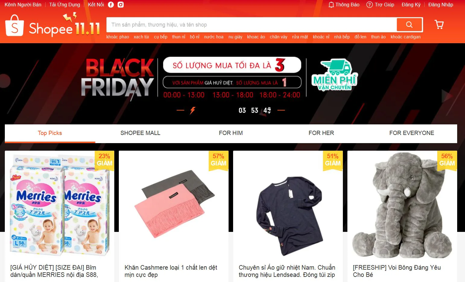 Tổng hợp tin tức khuyến mãi dịp Black Friday