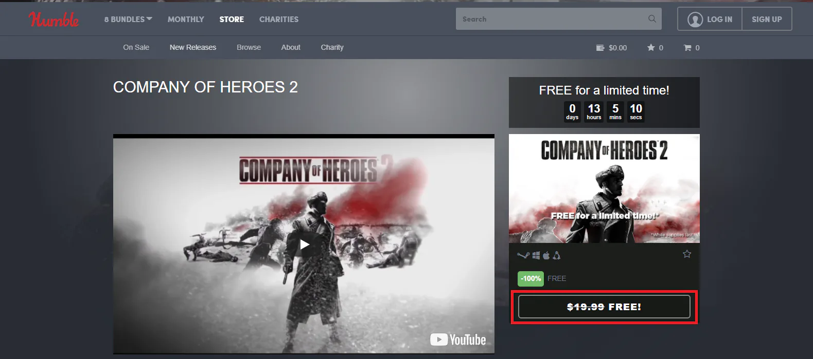 Company of Heroes 2 hiện đang miễn phí, và chỉ duy nhất hôm nay
