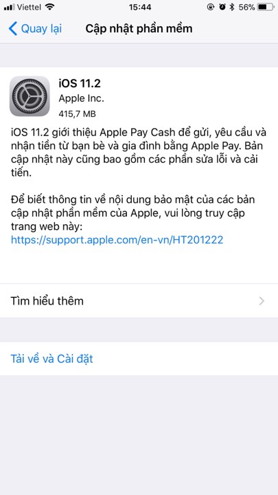Dính lỗi respring, Apple phát hành iOS 11.2 chính thức