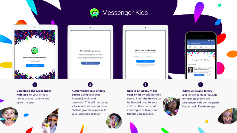 Facebook giới thiệu Messenger Kids dành cho trẻ dưới 13 tuổi