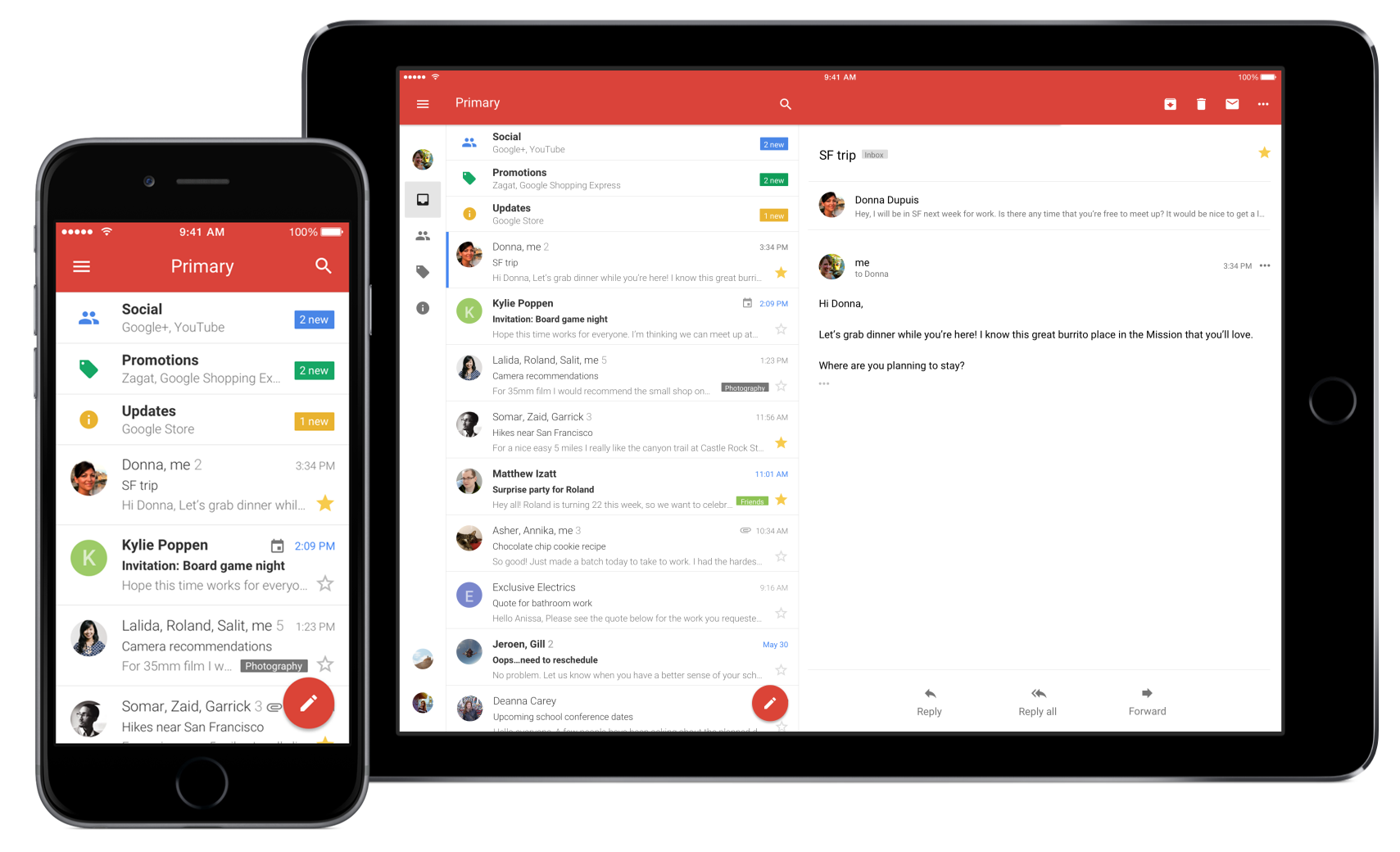 Gmail bây giờ đã được tối ưu trên iPhone X và hỗ trợ các tài khoản bên thứ ba