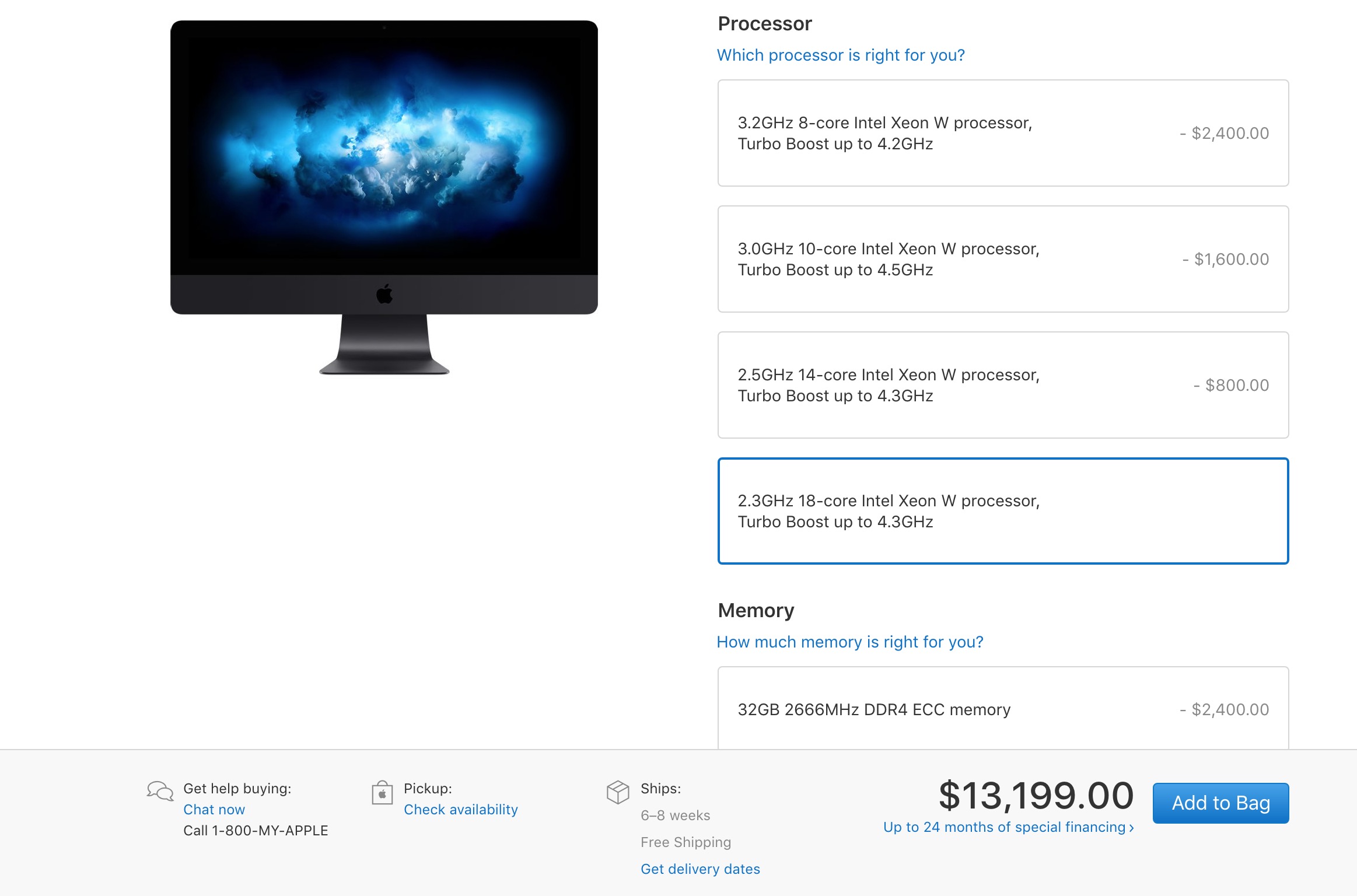 iMac Pro chính thức lên kệ, giá từ $4.999 đến $13.199