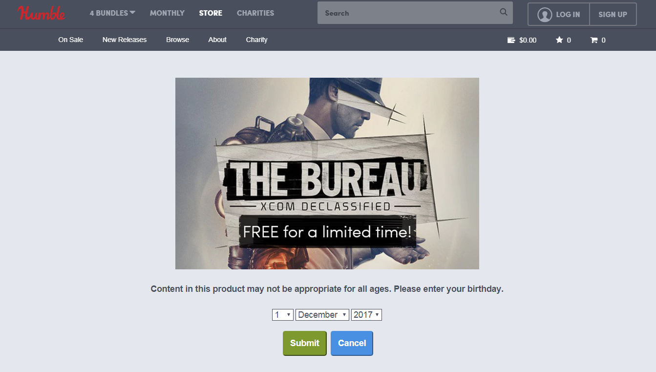 Humble Bundle đang cho phép tải The Bureau: Xcom Declassified hoàn toàn miễn phí