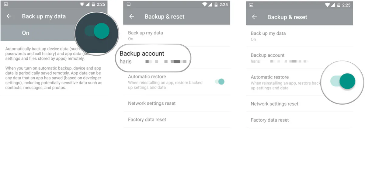 Cách khôi phục ứng dụng và cài đặt cho điện thoại Android mới