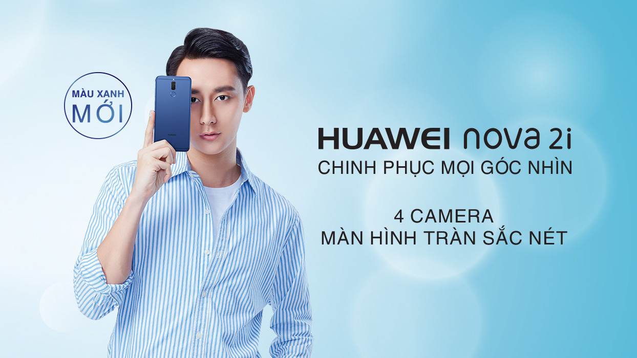 Huawei tung phiên bản Nova 2i màu xanh và 2 chiếc máy tính bảng dịp Giáng Sinh