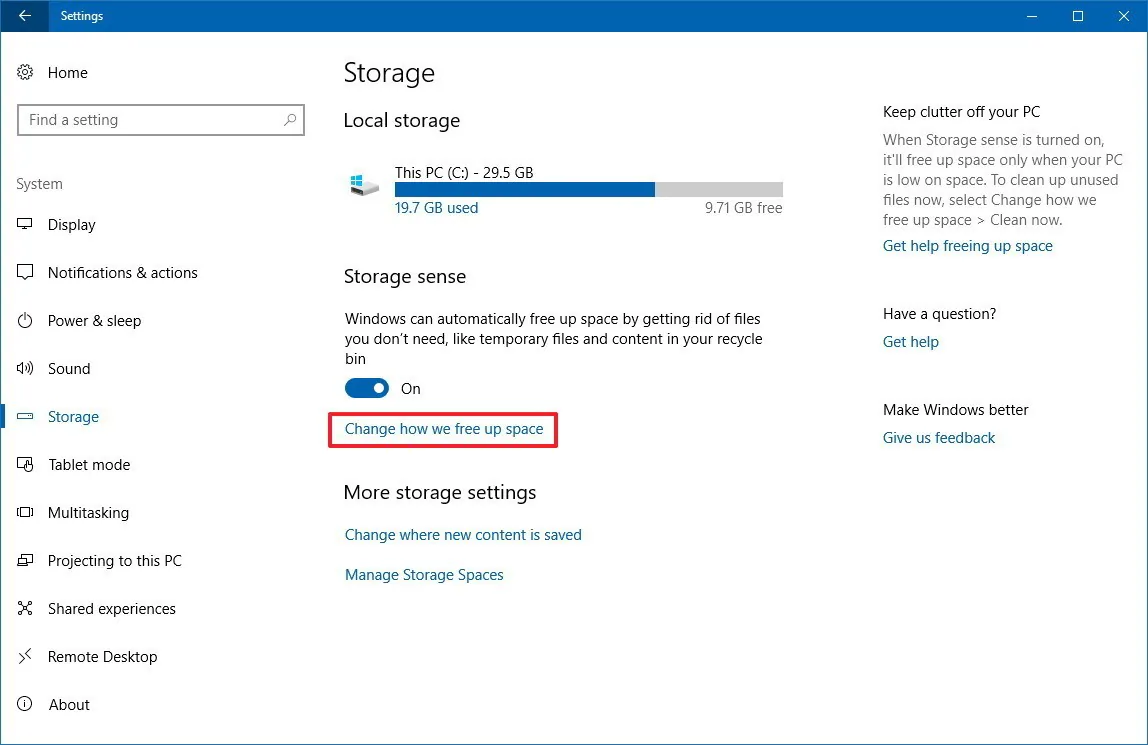 7 cách giải phóng ổ cứng hiệu quả trên Windows 10