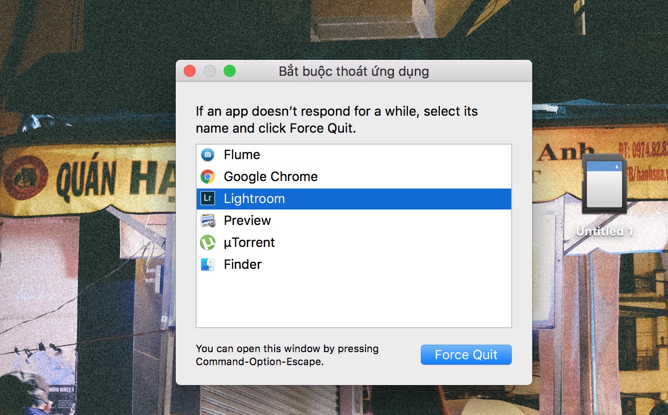 Làm quen với Mac - Cách tắt các phần mềm, ứng dụng bị treo trên macOS