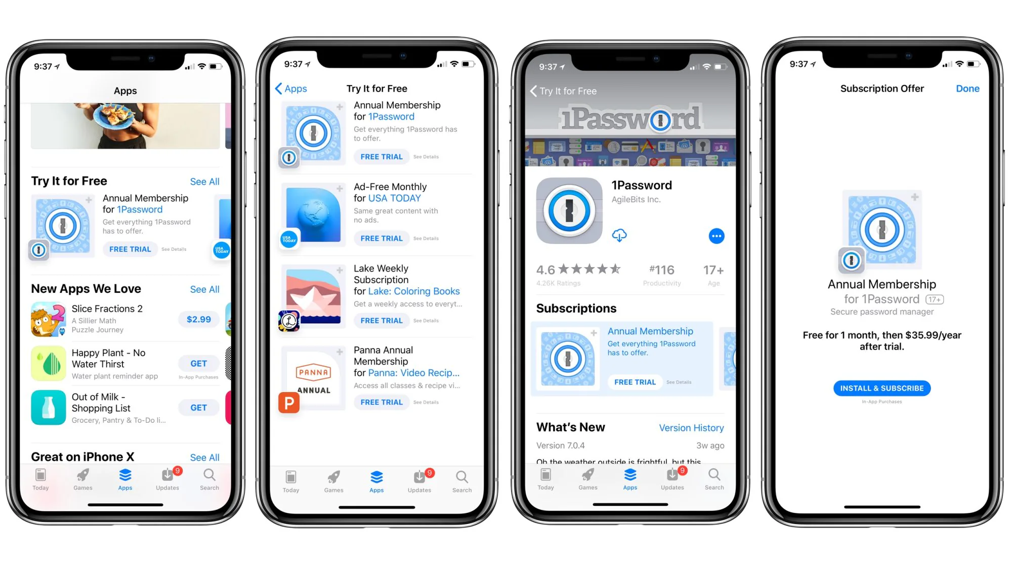 Apple làm nổi bật các ứng dụng subscription với tính năng dùng thử mới