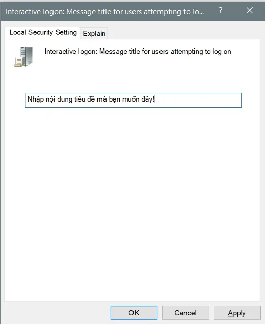 Tạo ghi chú nhắc nhở ngay khi khởi động Windows 10