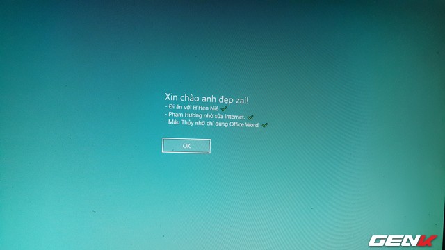 Tạo ghi chú nhắc nhở ngay khi khởi động Windows 10