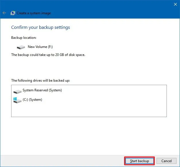 Hướng dẫn tạo bản sao lưu toàn bộ hệ thống Windows 10