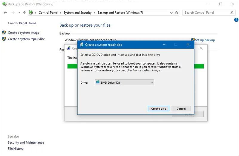 Hướng dẫn tạo bản sao lưu toàn bộ hệ thống Windows 10