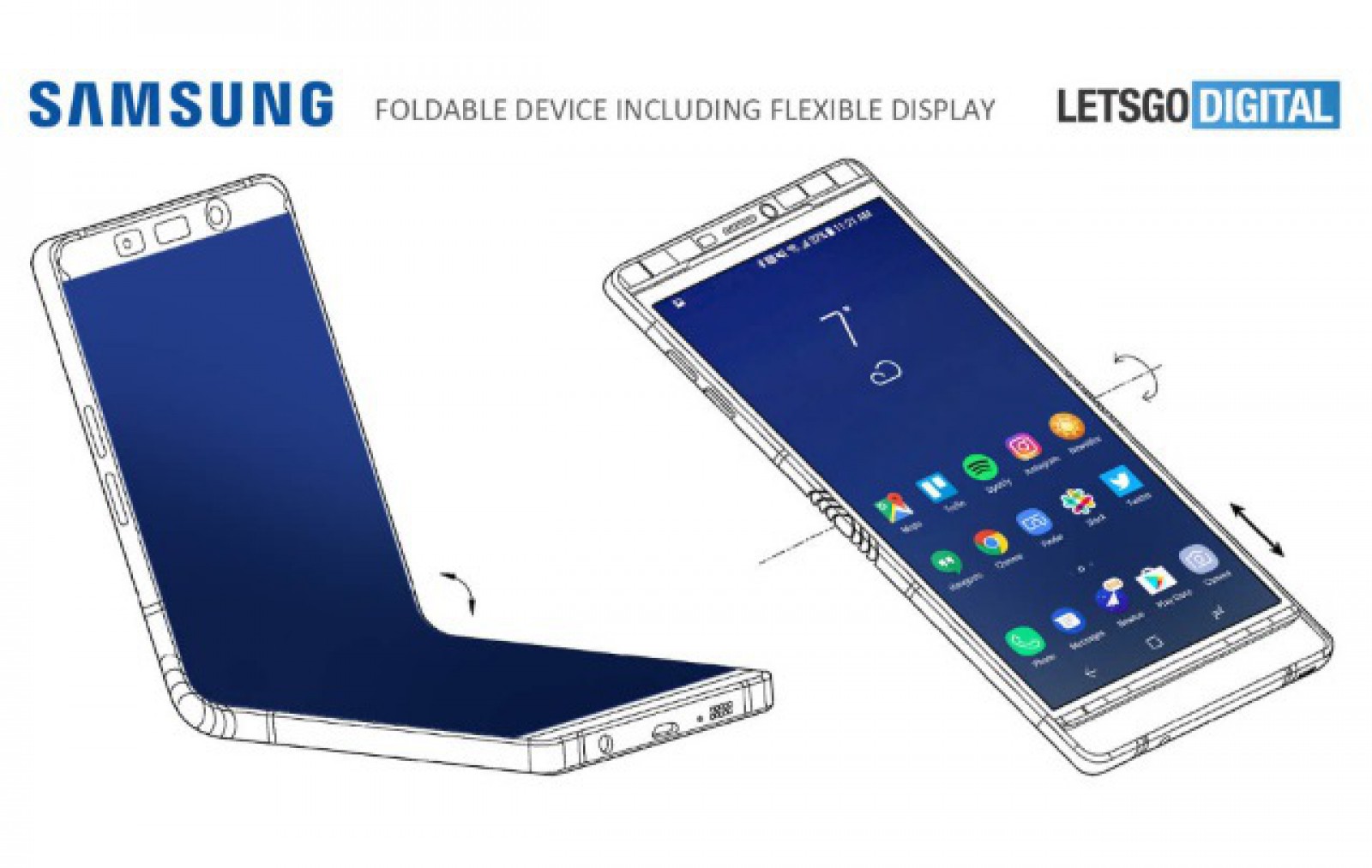 Điện thoại màn hình gập của Samsung: tin đồn, hình ảnh và một số thông tin chi tiết
