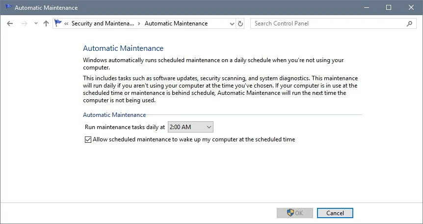 Tất tần tật về tính năng tự động bảo trì của Windows 10