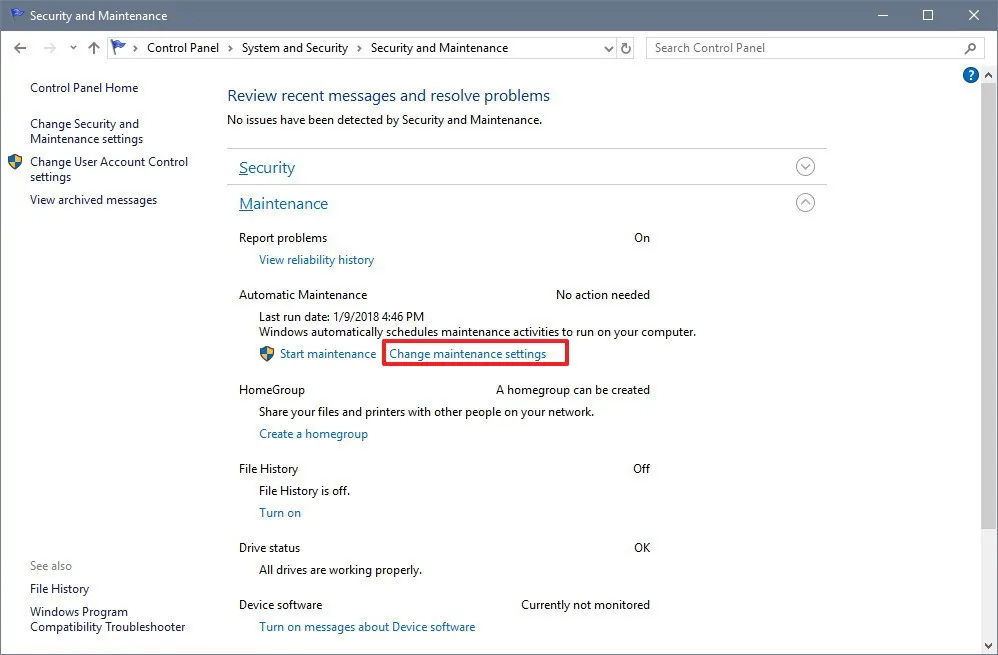 Tất tần tật về tính năng tự động bảo trì của Windows 10