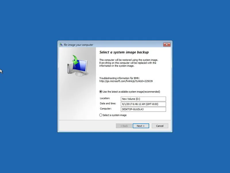 Hướng dẫn tạo bản sao lưu toàn bộ hệ thống Windows 10