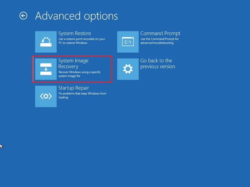Hướng dẫn tạo bản sao lưu toàn bộ hệ thống Windows 10