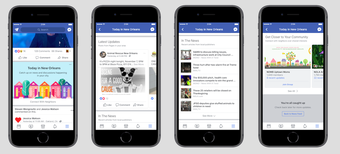 Facebook đang thử nghiệm một mục tin mới dành riêng cho các tin tức và sự kiện ở xung quanh nơi bạn sinh sống
