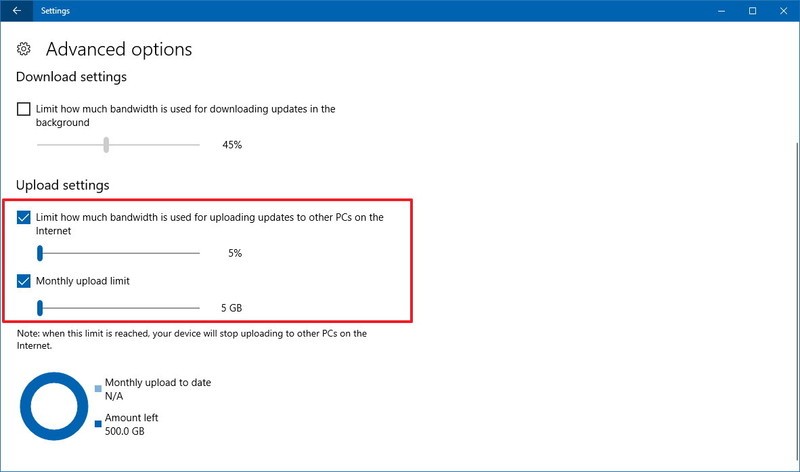 Ngăn Windows 10 tải lên các cập nhật cho những PC khác
