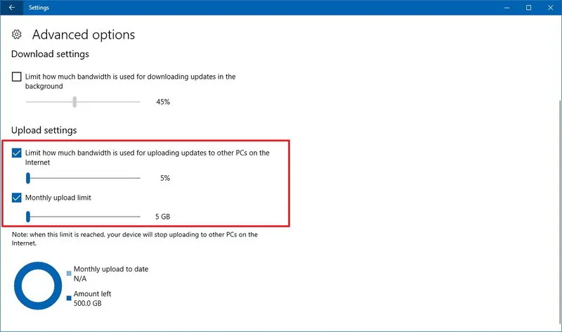 Ngăn Windows 10 tải lên các cập nhật cho những PC khác