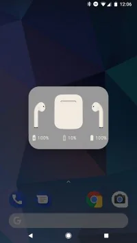 Ứng dụng giúp hiển thị pin của AirPods khi kết nối với Android