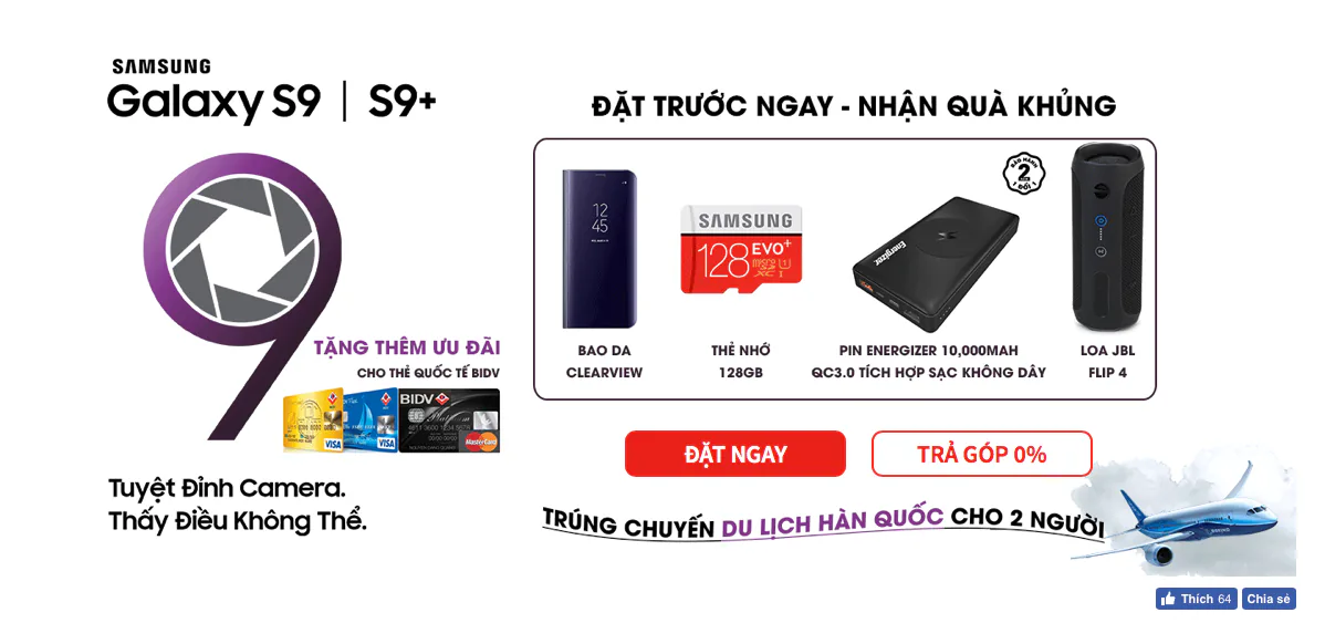 Tổng hợp quà tặng khi “đặt gạch” Samsung Galaxy S9 trong đợt 1 tại các nhà bán lẻ