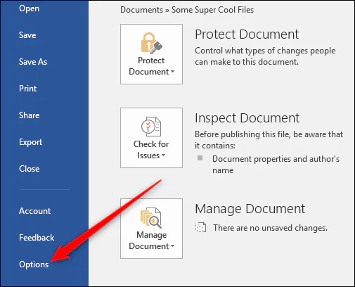 Thủ thuật - Xóa hoặc tắt danh sách Recent Document trong Word 2016