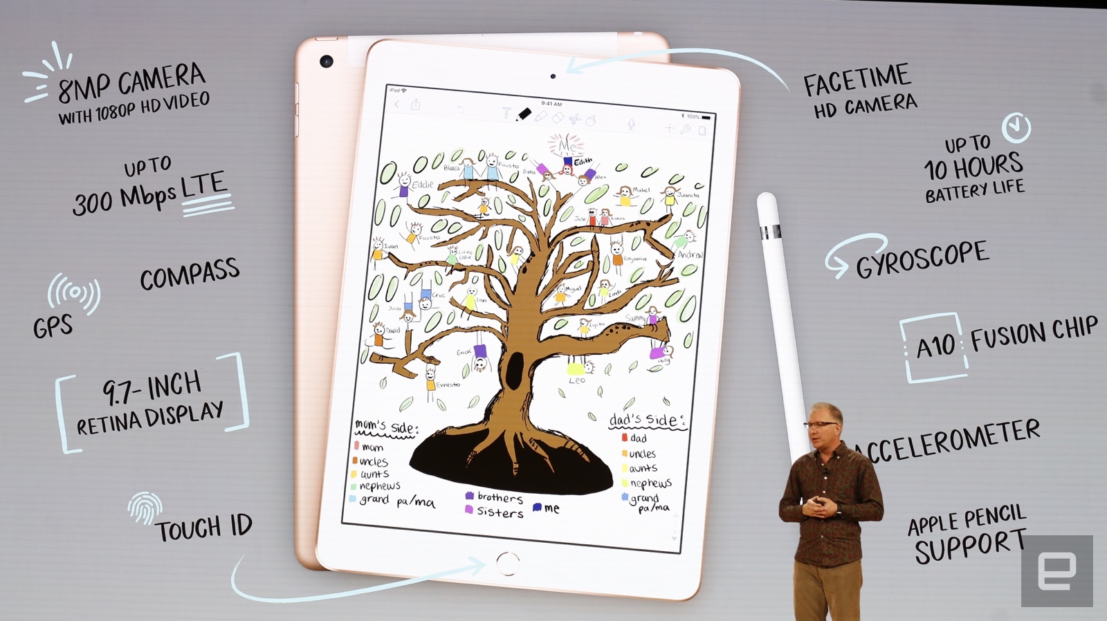 Apple ra mắt mẫu iPad phổ thông hỗ trợ Apple Pencil