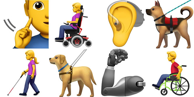 Apple dự định ra mắt bộ emoji dành cho cho người khuyết tật