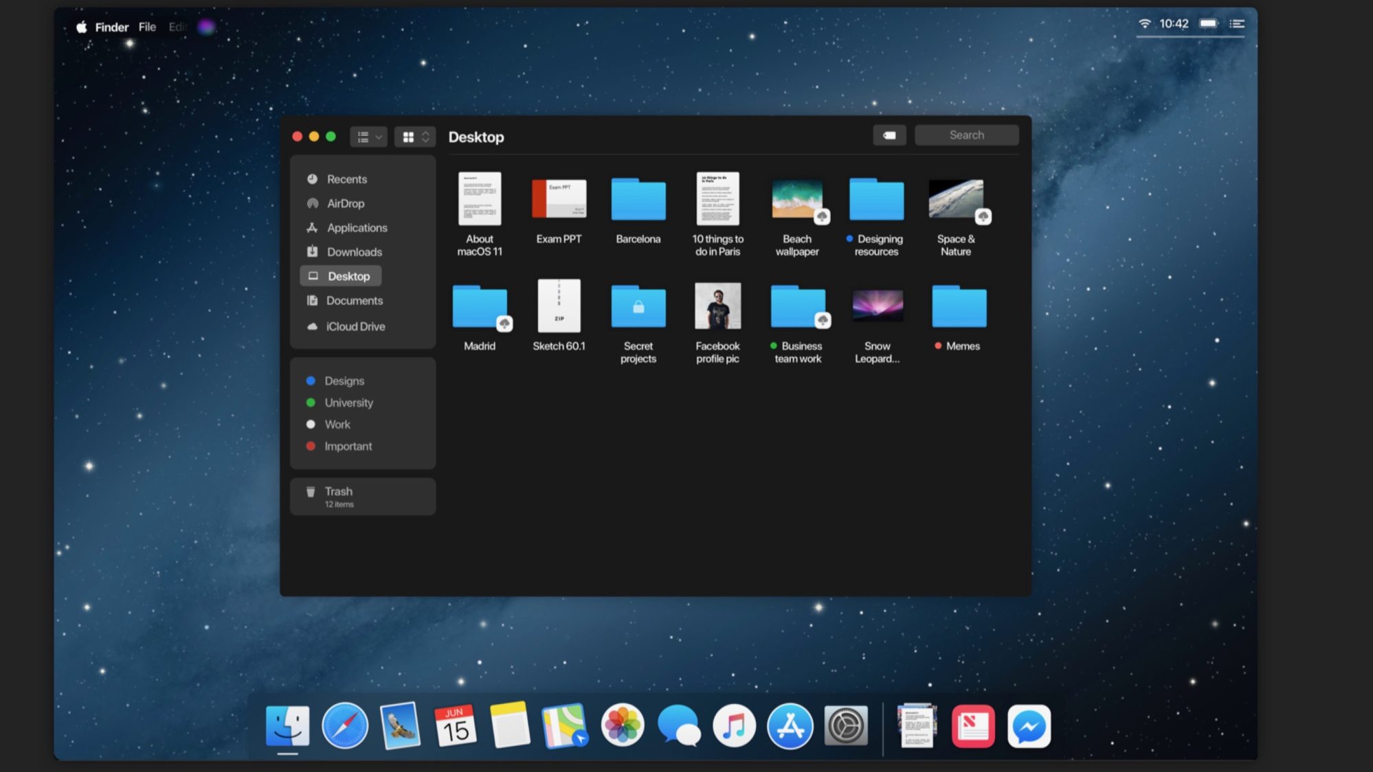 Concept macOS 11, hiện đại hơn và có phần giống với iOS hơn