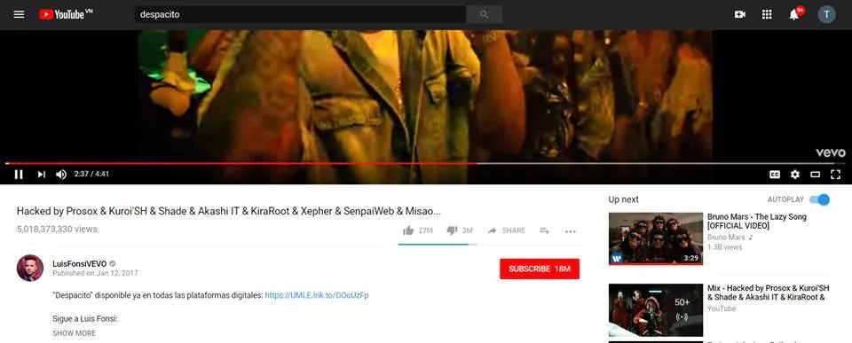 Youtube bị hack hàng loạt Video tỷ view biến mất khỏi Youtube