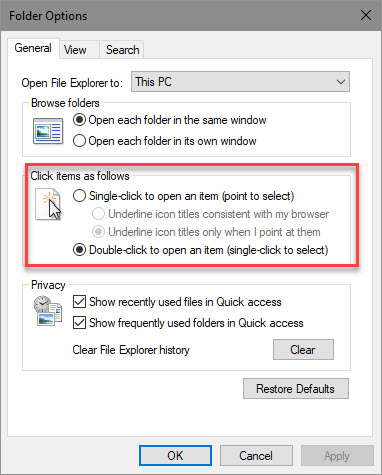 Thủ thuật - Sửa lỗi double-click chuột trên Windows