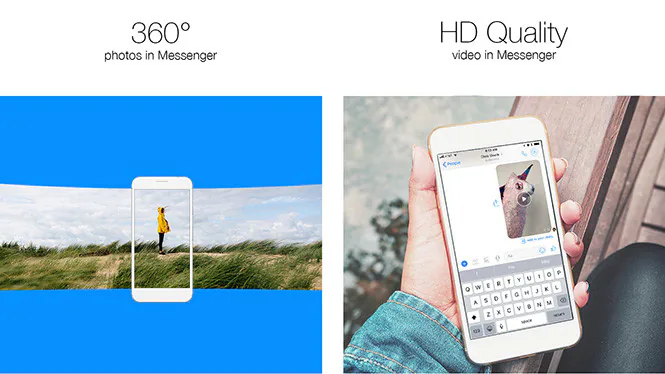 Facebook Messenger hỗ trợ hình ảnh 360 độ và video HD