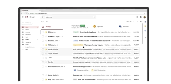 Google thay đổi giao diện mới cho Gmail: Chế độ bí mật, hoãn thời gian thông báo và nhiều hơn nữa