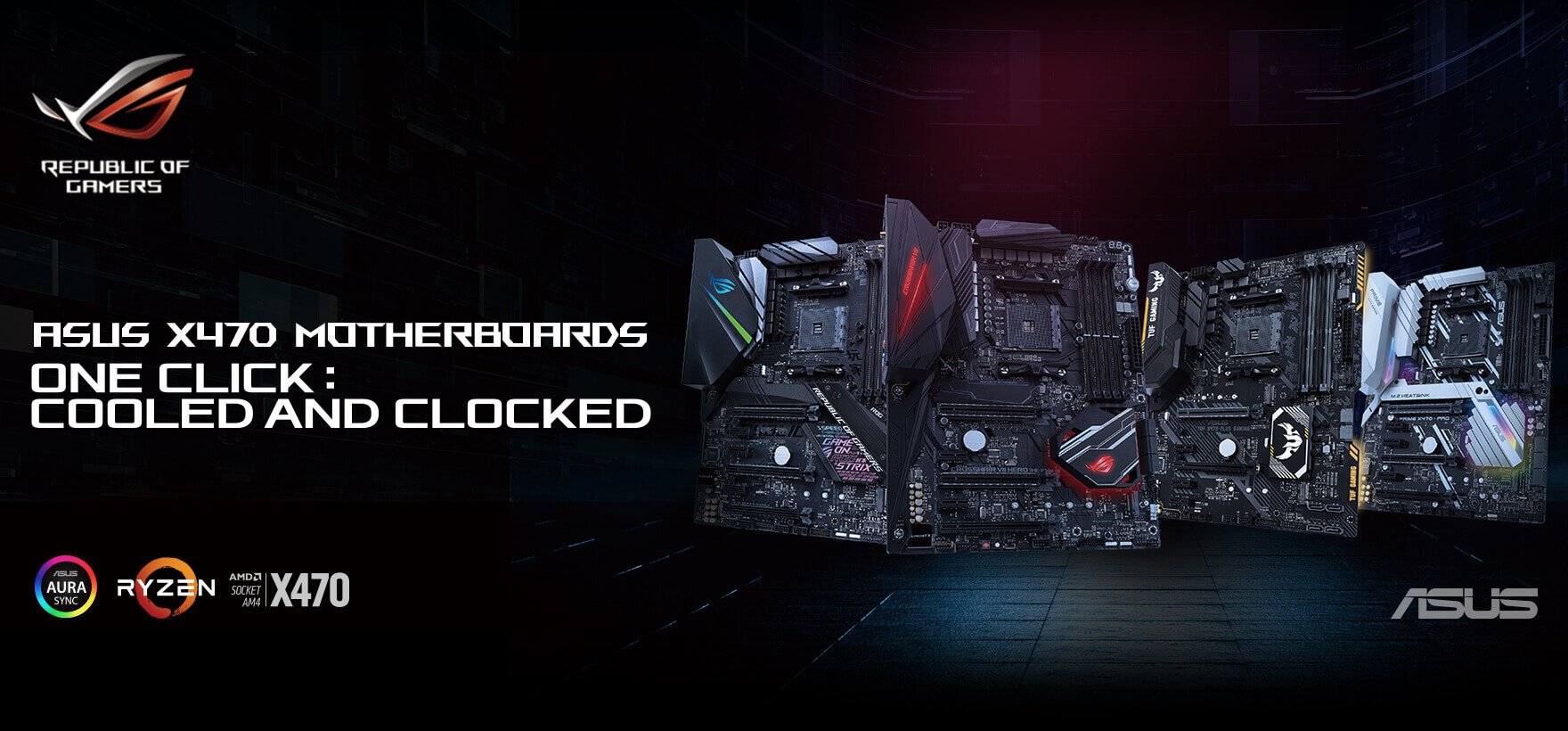 ASUS ra mắt dòng sản phẩm bo mạch chủ AMD X470 Series